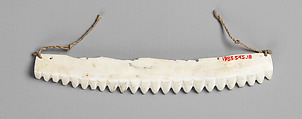 Pendant (Marremarre Lagelag or Buni), Tridacna shell, fiber, Marshallese people