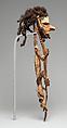 Belt Ornament, Wood, hair, shell, fiber, Biwat people