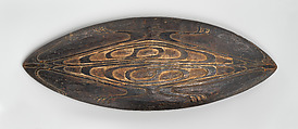Hotè (bowl), Lake Sentani artist, Wood, paint, Sentani people