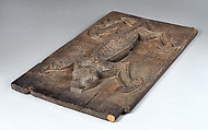 Pintun jambur (rice granary door), Toba Batak artist, Wood, Toba Batak people
