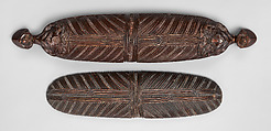 Treasure Box (Wakahuia), Wood, shell, feathers, fiber, Maori people