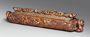 Treasure Box (Papahou), Wood, shell, Maori people