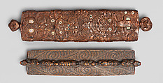 Treasure Box (Papahou), Wood, shell, Maori people