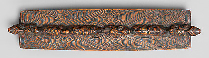 Treasure Box (Papahou), Wood, shell, Maori people