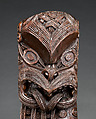 House Post Figure (Amo), Wood, Maori people, Te Arawa