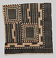 Panel (Masi Kesa), Barkcloth, pigment, Fijian