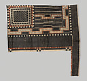 Masi kesa (barkcloth panel), Barkcloth, pigment, Fijian