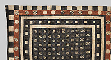 Masi kesa (barkcloth panel), Barkcloth, pigment, Fijian