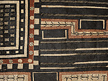 Masi kesa (barkcloth panel), Barkcloth, pigment, Fijian