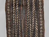 Masi kesa (barkcloth panel), Barkcloth, pigment, Fijian