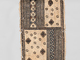 Barkcloth Panel (Masi Kesa), Barkcloth, pigment, Fijian