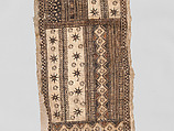 Barkcloth Panel (Masi Kesa), Barkcloth, pigment, Fijian
