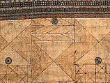 Barkcloth Panel (Gatu Vakaviti), Barkcloth, pigment, Fijian