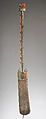 Ceremonial digging stick, Chincha artist(s), Wood, metal, paint, silver, Inca