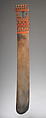 Ceremonial digging stick, Chincha artist(s), Wood, resin paint, metal, Inca