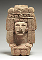 Kneeling Female Deity, Basalt, Aztec