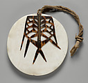 Breastplate (Tema, Tambe, or Tepatu), Tridacna shell, turtle shell, trade cloth, fiber, Santa Cruz Islands