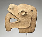 Feline head hacha, Southern Mesoamerican artist(s), Stone, Maya