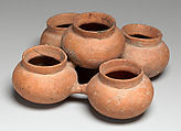 Grouped pigment jars, Teotihuacan artist(s), Ceramic, pigment, Teotihuacan