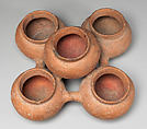 Grouped pigment jars, Teotihuacan artist(s), Ceramic, pigment, Teotihuacan