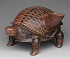 Turtle Vessel, Ceramic, Colima