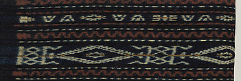 Lawo butu (women’s ceremonial skirt), Ngada artist, Cotton, glass beads, chambered-nautilus shell, nassa shell, Ngada