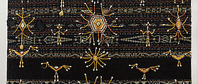 Lawo butu (women’s ceremonial skirt), Ngada artist, Cotton, glass beads, chambered-nautilus shell, nassa shell, Ngada