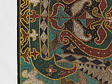 Palepai maju (ceremonial banner), Paminggir artists, Fiber, ceramic and glass beads, cloth, nassa shells, Lampung