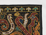 Palepai maju (ceremonial banner), Paminggir artists, Fiber, ceramic and glass beads, cloth, nassa shells, Lampung