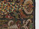 Palepai maju (ceremonial banner), Paminggir artists, Fiber, ceramic and glass beads, cloth, nassa shells, Lampung
