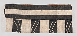 Barkcloth Panel (Masi kesa), Barkcloth, pigment, Fijian