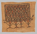 Barkcloth Panel (Maro), Barkcloth, pigment, Sentani people