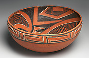 Geometric Polychrome Bowl, Clay, Ancestral Puebloan (Four Mile)