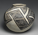 Water Jar (Olla), Clay, Ancestral Puebloan (Kayenta Black-on-White)