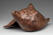 Conch shell vessel, Colima artist(s), Ceramic, slip, Colima