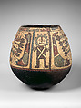Neckless jar with complex scene, Paracas artist(s), Ceramic, post-fire paint, Paracas