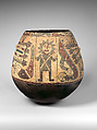 Neckless jar with complex scene, Paracas artist(s), Ceramic, post-fire paint, Paracas