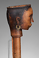 Si gale-gale (puppet head), Toba Batak artist(s), Wood, copper alloy, lead alloy, water buffalo horn, paint, Toba Batak