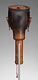 Si gale-gale (puppet head), Toba Batak artist(s), Wood, copper alloy, lead alloy, water buffalo horn, paint, Toba Batak