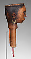 Si gale-gale (puppet head), Toba Batak artist(s), Wood, copper alloy, lead alloy, water buffalo horn, paint, Toba Batak