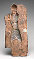 Plaque with Court Official Holding a Protective Amulet, Ìgùn Ẹ́rọ̀nwwọ̀n (brass-casting guild) artists, Brass, Edo peoples