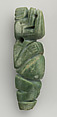 Masked Figure Pendant, Jadeite, Atlantic Watershed