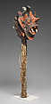 Power Object: Head (Nkisi), Wood, horn, seeds, cowrie shells, shotgun shells, teeth, metal, fiber, pigment, surface encrustation, Luluwa peoples
