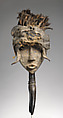 Face Mask (Koma Ba), Wood, clay, feathers, horns, cotton, vegetable fiber, Mau peoples