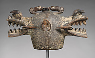 Janus Helmet Mask (Wanyugo), Wood, pigment, Senufo peoples