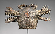 Wanyugo (helmet mask with two faces), Wood, pigment, Senufo peoples