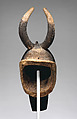 Helmet Mask (Goli Glin), Wood, pigment porcupine quill(?), Baule peoples
