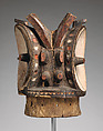 Ibulu lya alunga (head of alunga) helmet mask, Bembe-Kongo artist, Wood (ngomangoma), paint, clay, Bembe peoples