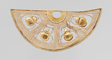 Nose Ornament with Spiders, Gold, Salinar