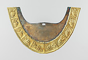 Nose ornament, Moche artist(s), Silver, gold, Moche